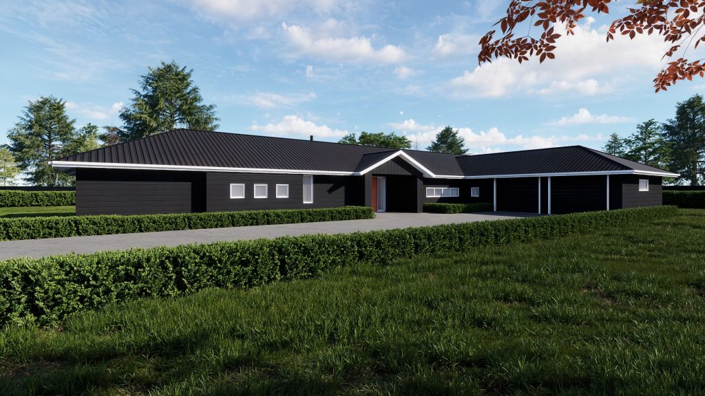 Farmhouse design in rolleston 