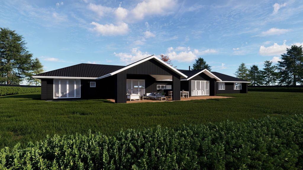 Farmhouse design in rolleston back 