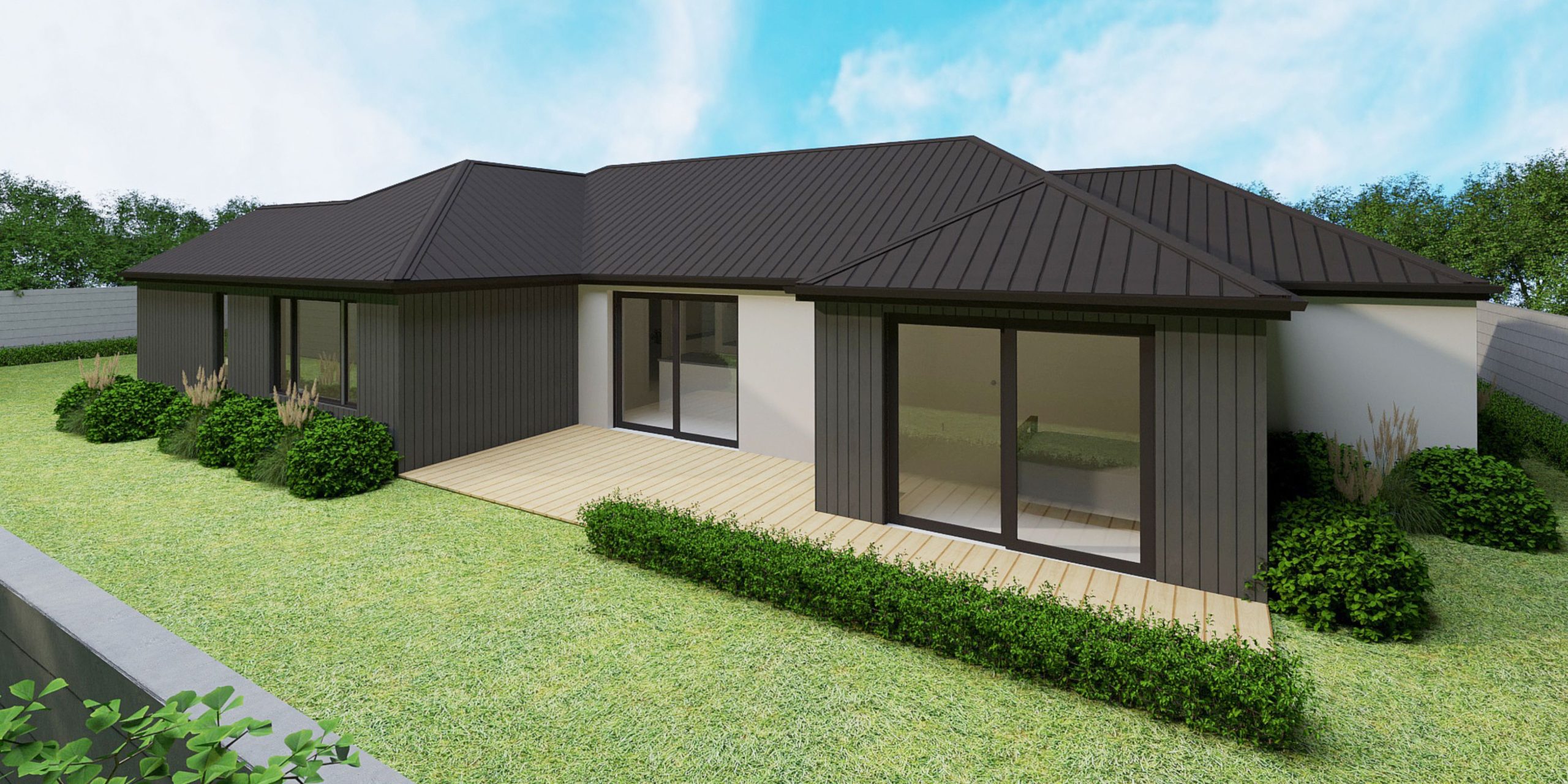 Exterior of versatile 171m² home design