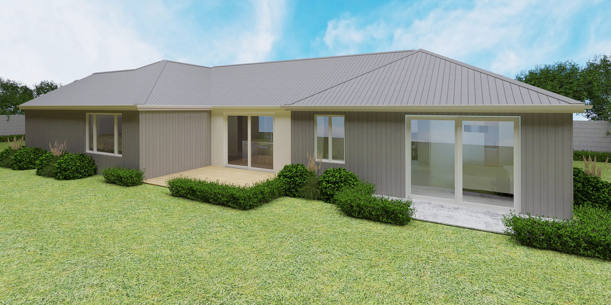 Exterior of versatile 171m² home design