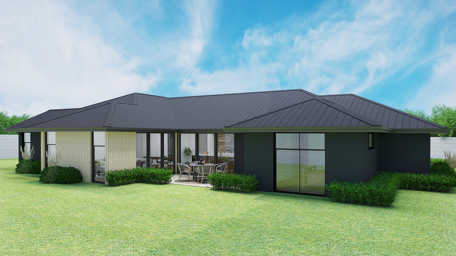 Modern 200m² home with separate lounge