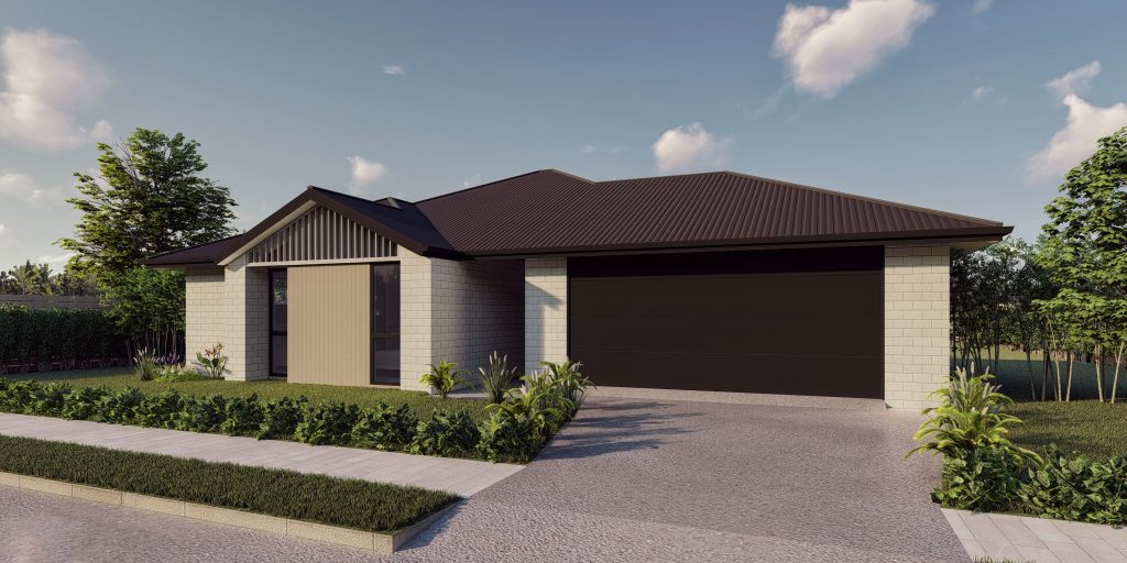 Exterior of versatile 176m² home design