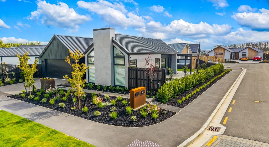 Corner site section landscaping with landscaper designer Lorraine Parry in Christchurch