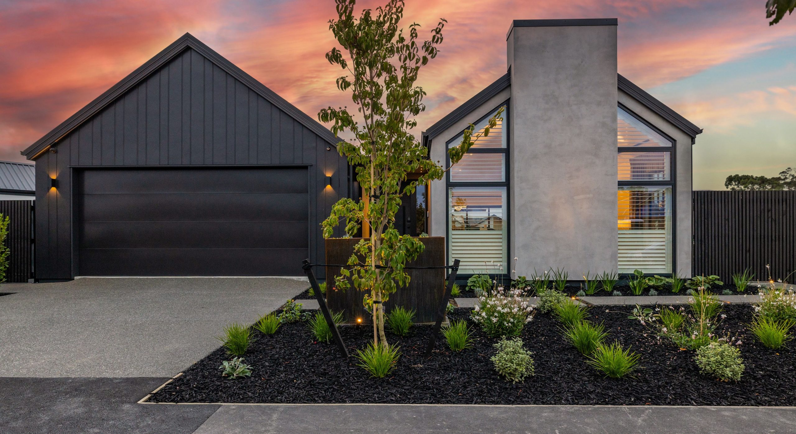 Christchurch landscaping, twilight photos